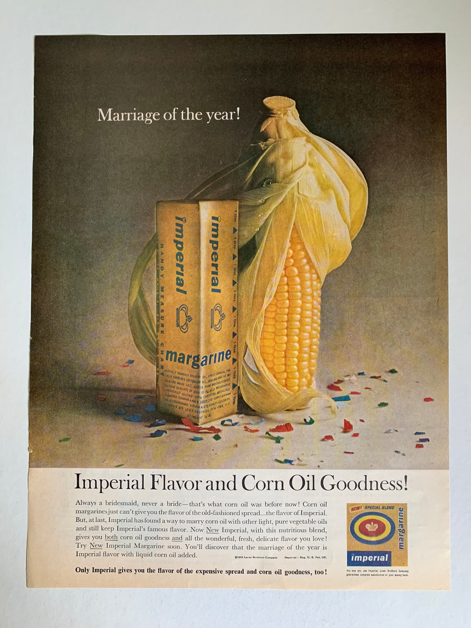 Vintage 1963 Imperial Margarine Ad Etsy