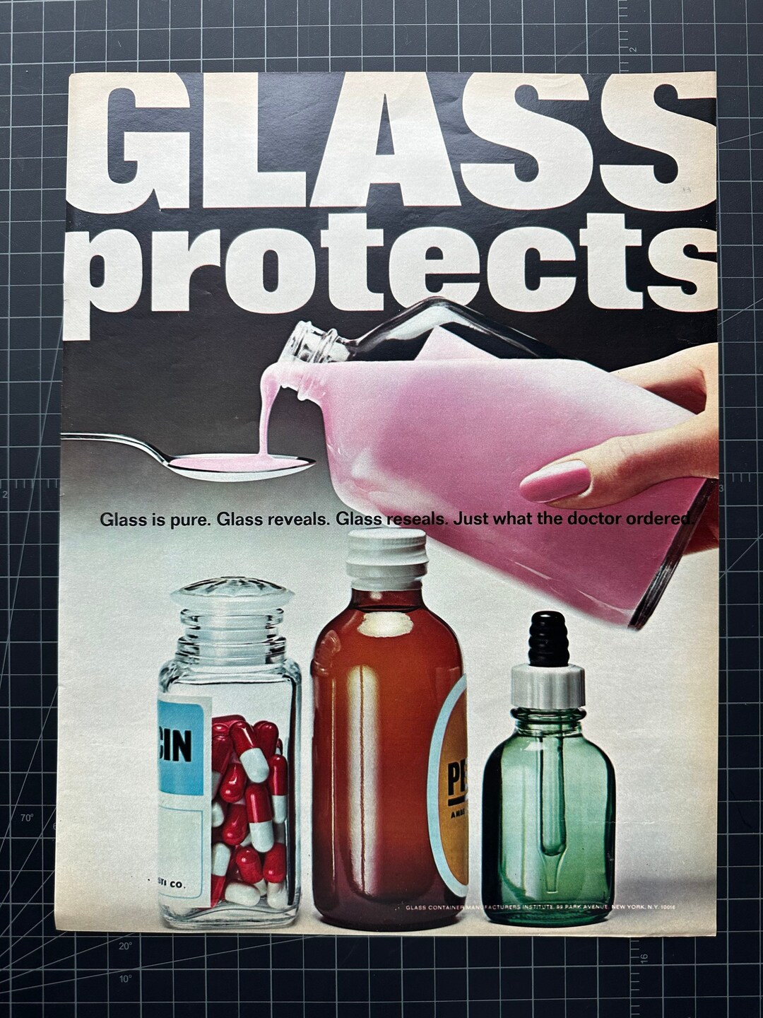 Vintage 1965 Glass Containers Manufacturers Print Advertisement - Etsy