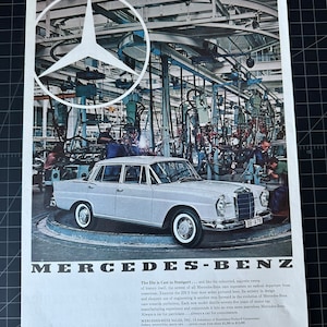 Vintage 1950s Mercedes-Benz Print advertisement