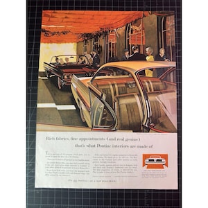 Vintage 1961 Pontiac Bonneville Sports Coupe Print Ad
