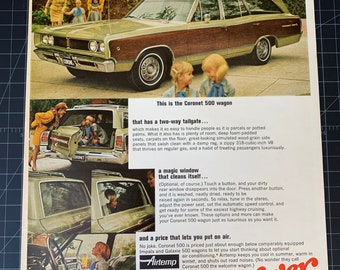 Vintage 1968 Dodge Coronet 500 Wagon originele advertentie