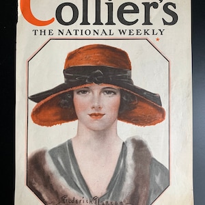 Vintage 1923 collier’s magazine cover
