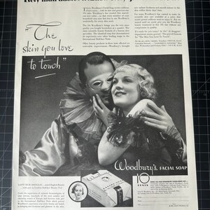 Vintage 1934 woodbury soap print advintage