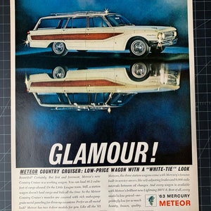 Vintage 1963 Quecksilber Meteor Print Werbung