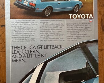 Authentic 1978 Toyota Celica GT Liftback Car Automotive Print