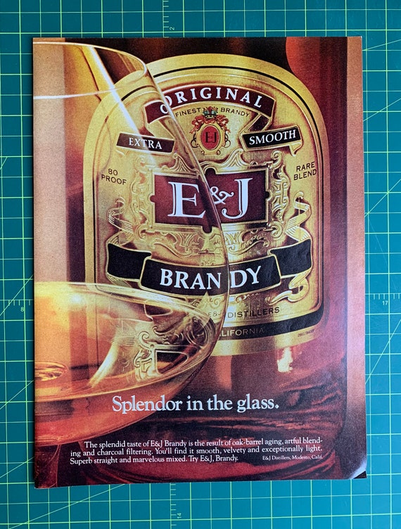 Vintage 1970s E&J Brandy Print Ad Etsy