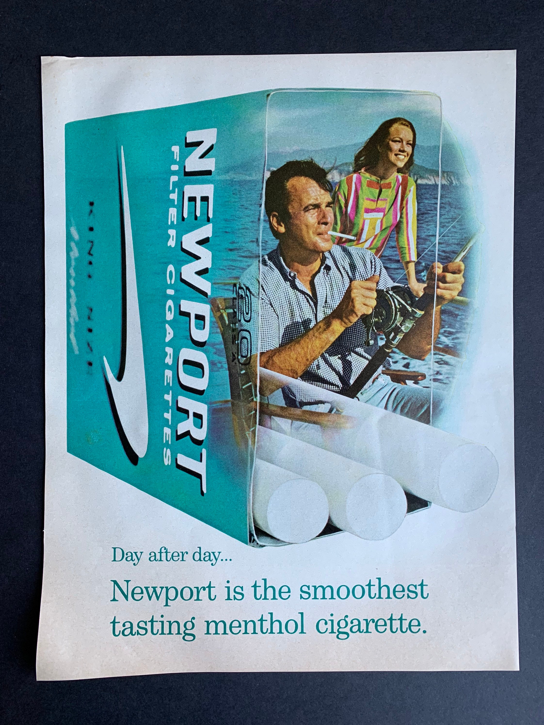 vintage 1967 newport cigarettes print advertisement - etsy