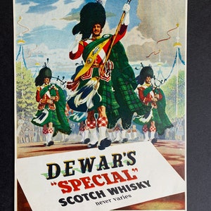 Vintage 1953 Dewar’s Scotch Whiskey Print advertisement