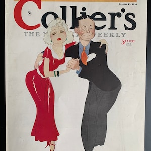 Vintage 1934 collier’s magazine cover