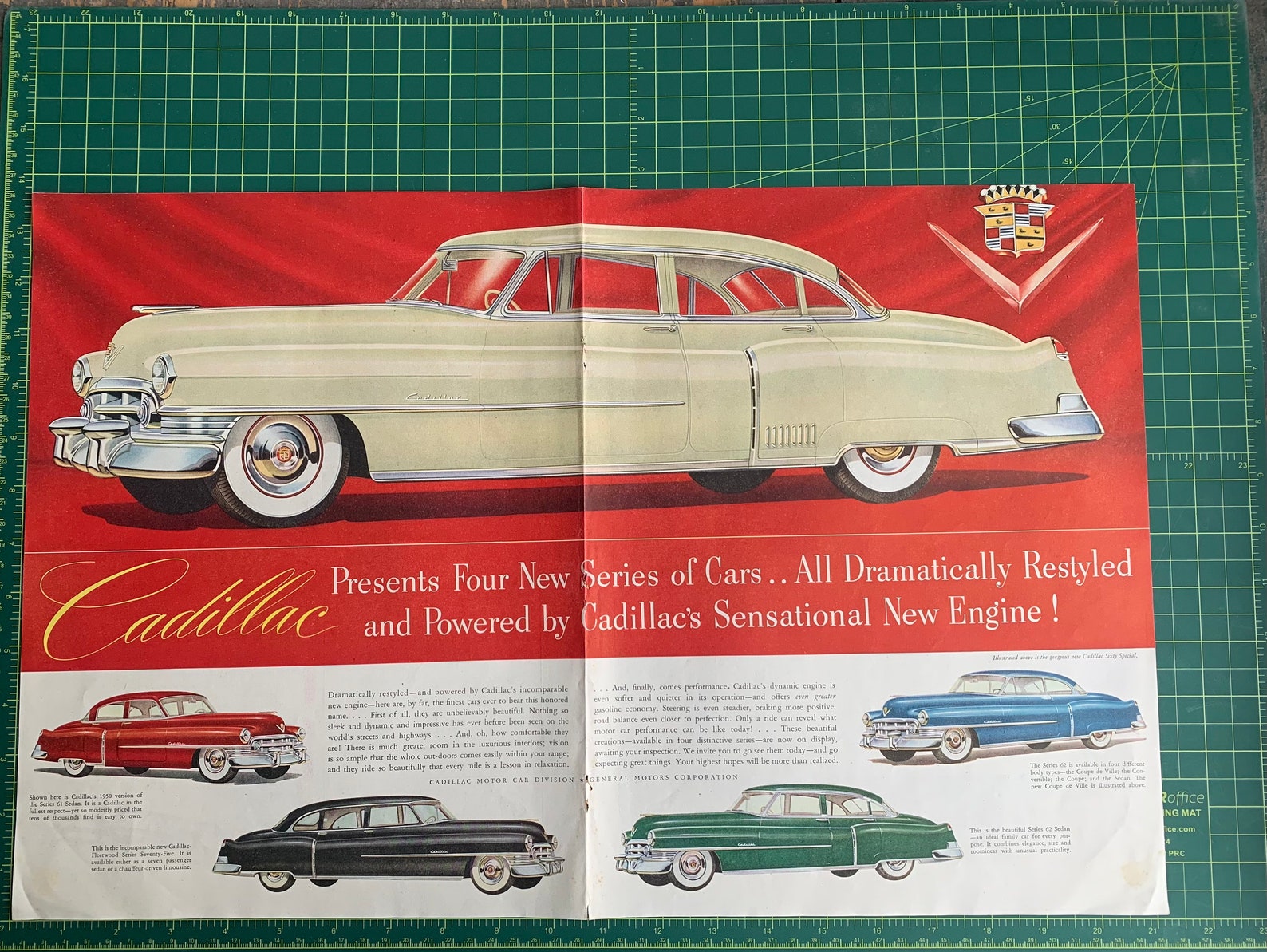Vintage 1950 Cadillac Print Ad | Etsy