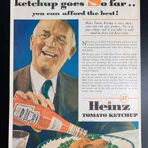 Vintage 1936 heinz ketchup print advertisement