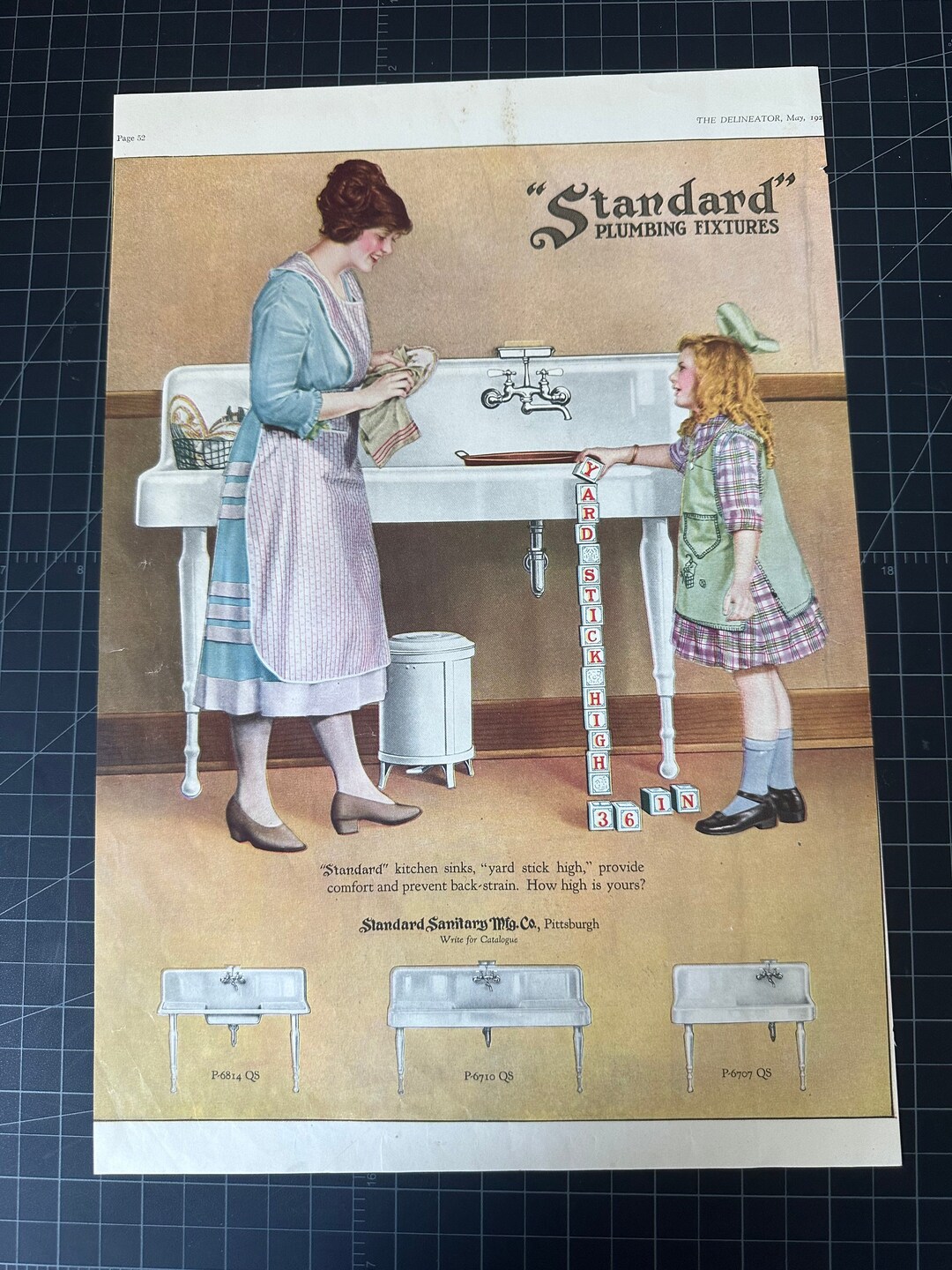 Vintage 1922 American Standard Plumbing Fixtures Print Advertisement Etsy