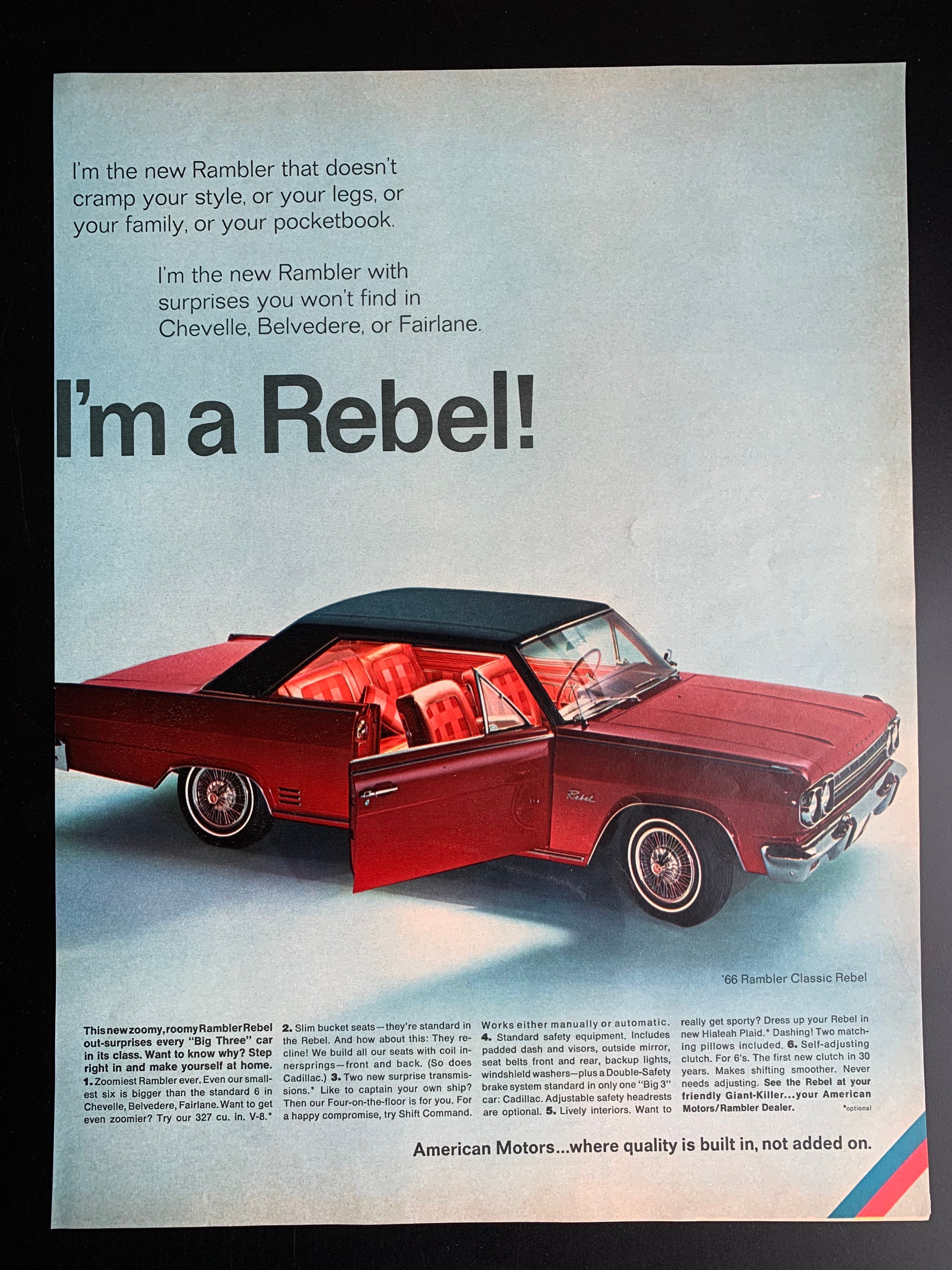 american motors classic old photo advertisement print poster brochure