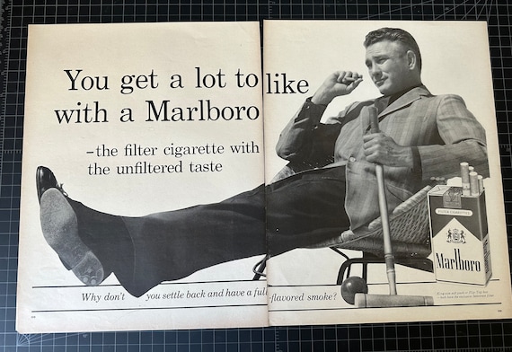 marlboro cigarettes taste Comparative tasting of cigarettes, 1992 and 2018 Vintage 1960s Marlboro Cigarettes 2-page