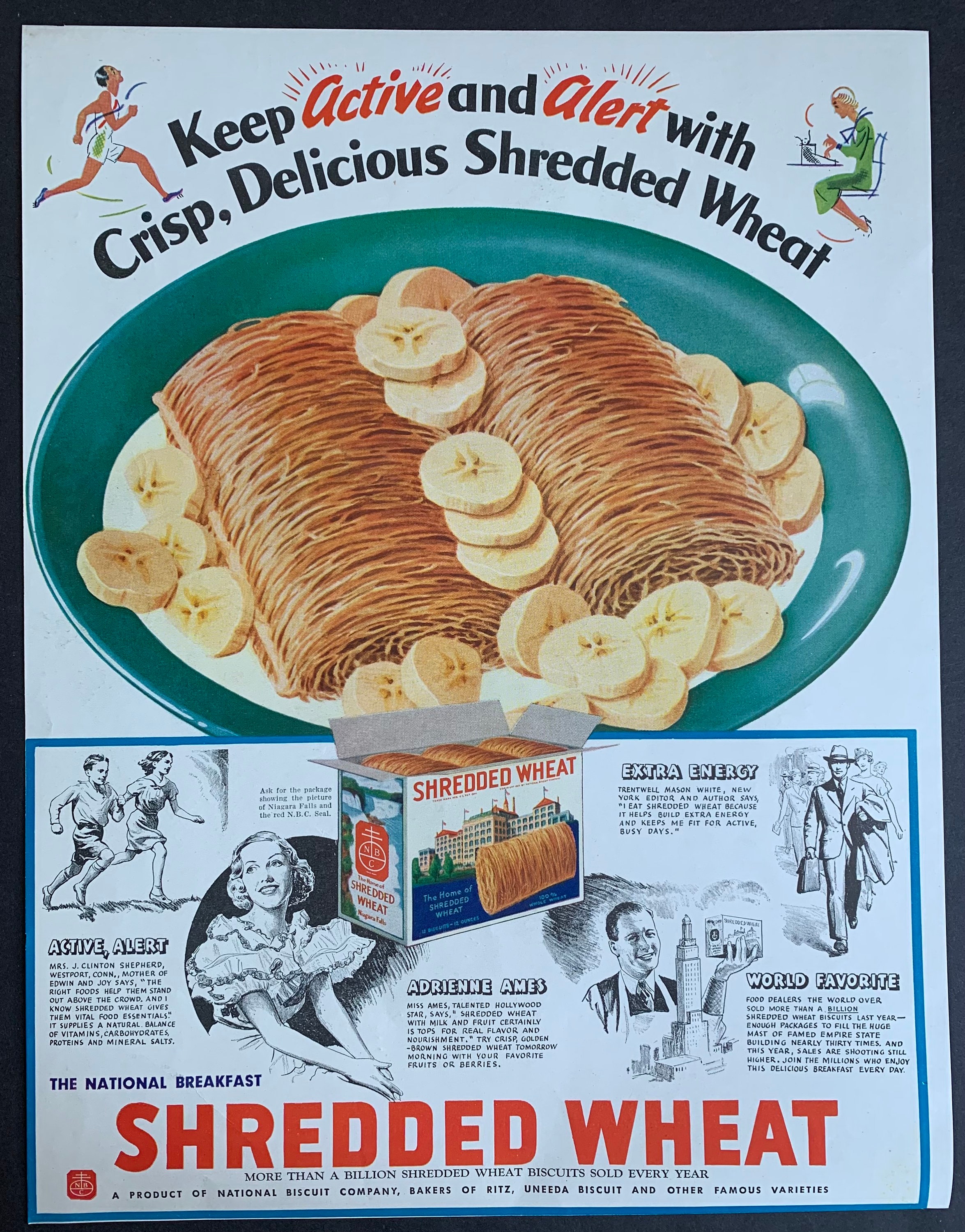 Vintage 1936 Shredded Wheat Cereal Print Ad Etsy