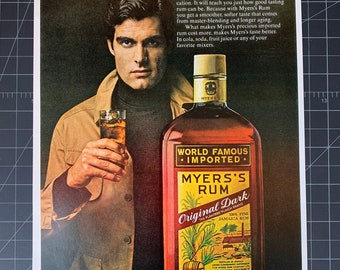 Vintage 1980 Myer’s Rum Print Ad