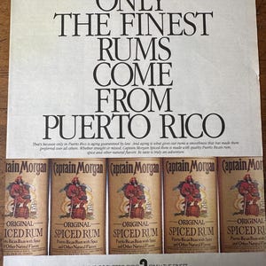 Vintage 1994 Captain Morgan Rum Print Ad
