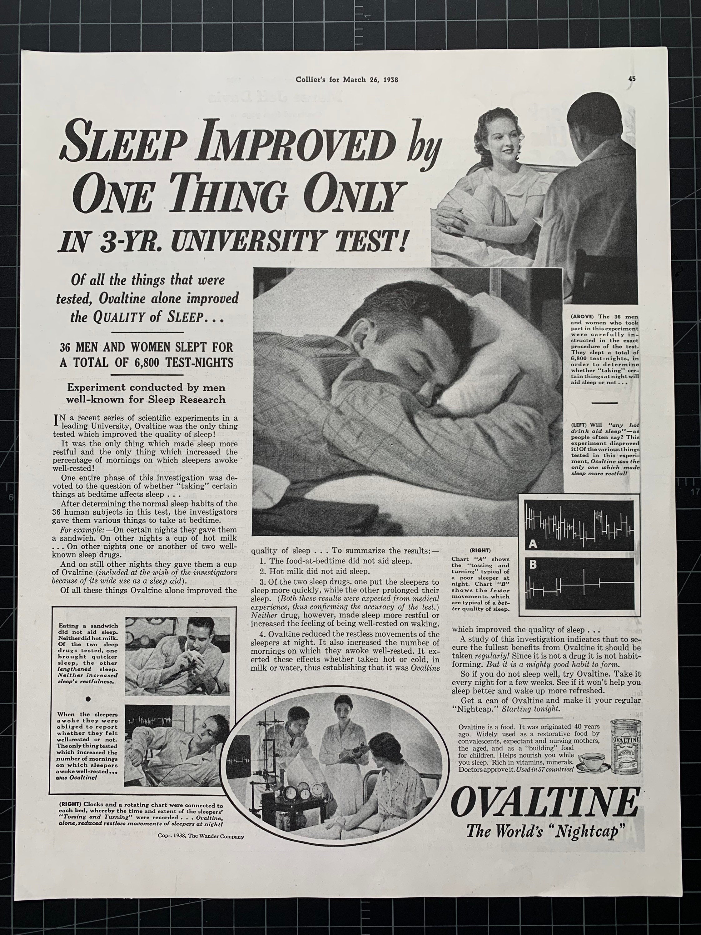 Vintage 1938 Ovaltine Print Ad Etsy Espana