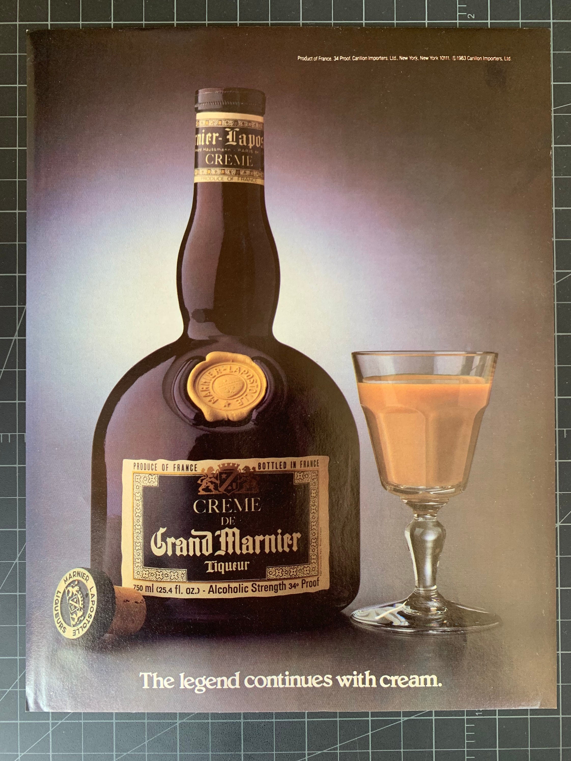 Vintage 1983 Grand Marnier Liqueur Print Ad - Etsy