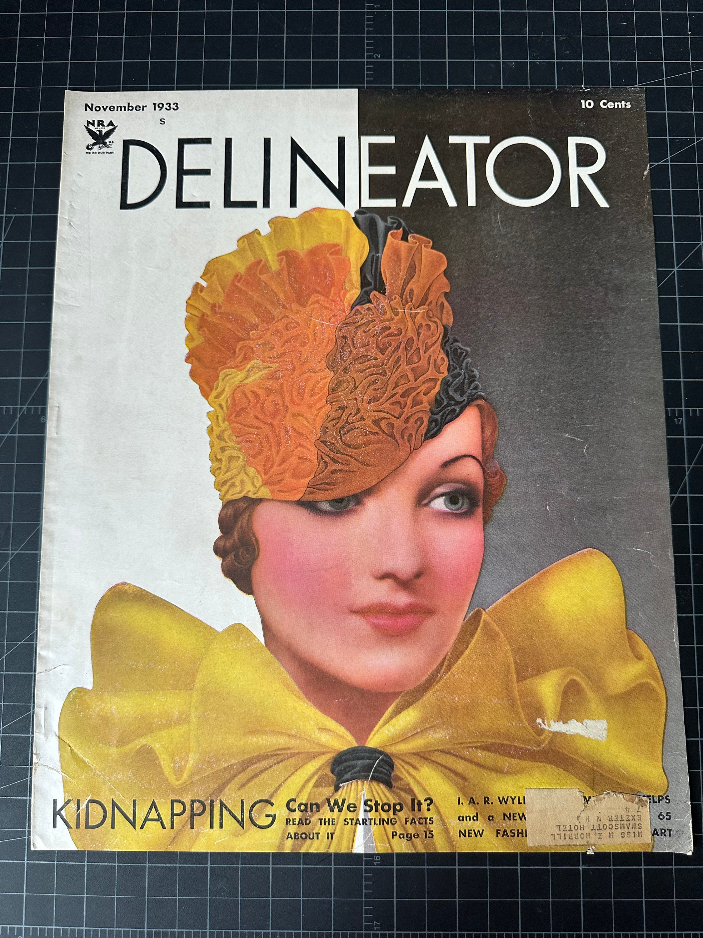 洋書 Delineator July 1933 Vintage 1933 the Delineator Magazine Cover - COVER