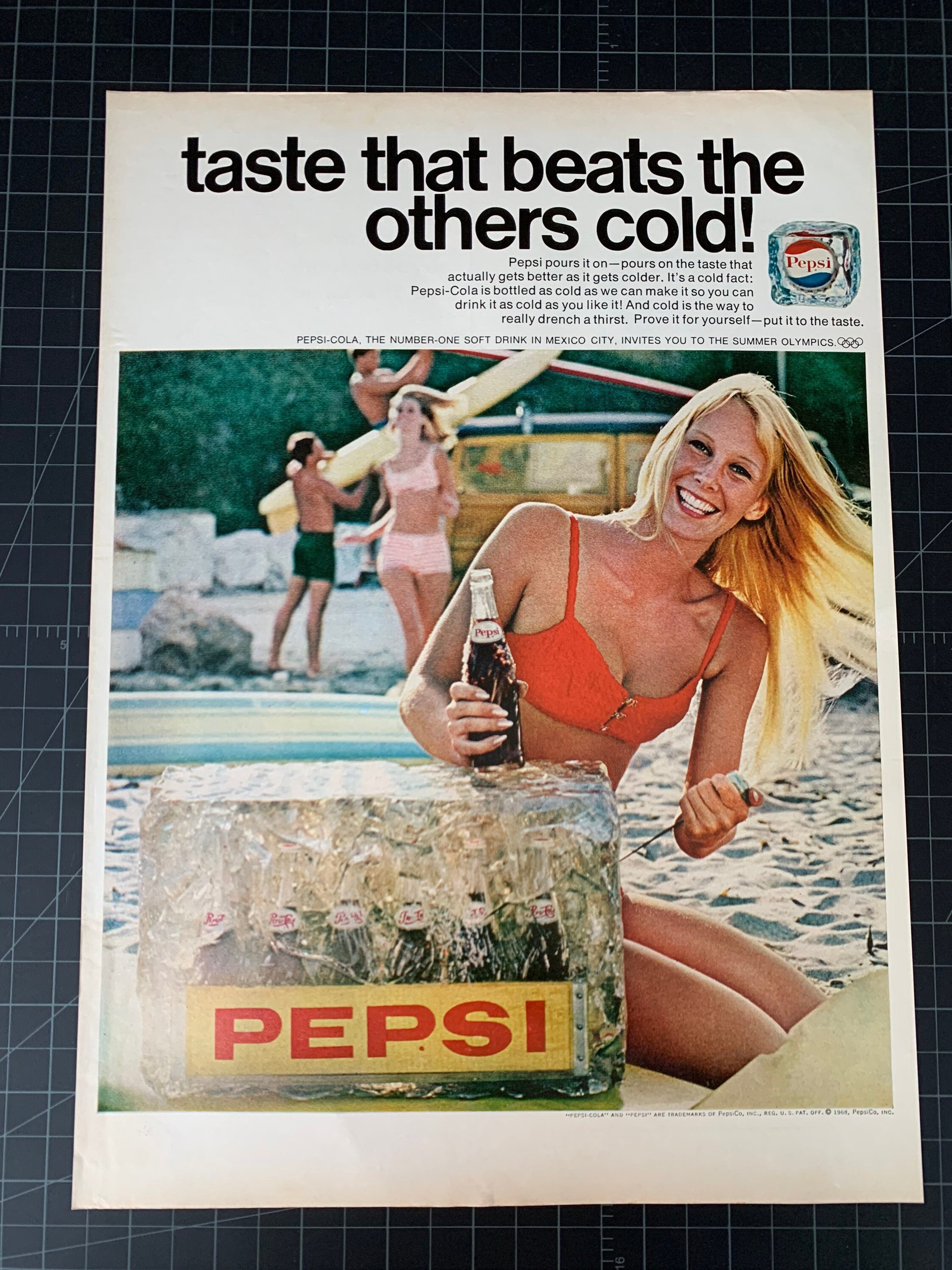 Vintage pepsi poster - Etsy 日本