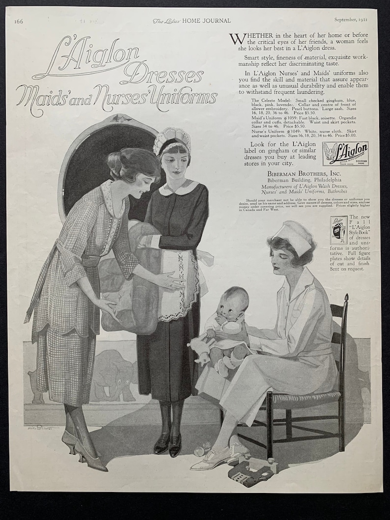 Vintage 1921 laiglon dresses ad image 1