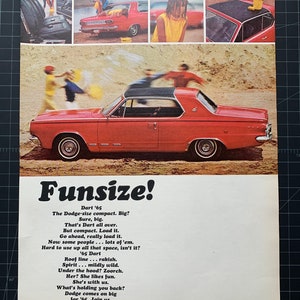 Vintage 1965 Dodge Dart Print advertisement