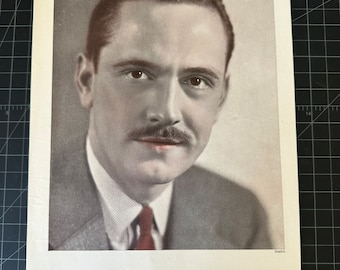 Vintage 1930s Fredric March Photoplay Portrait