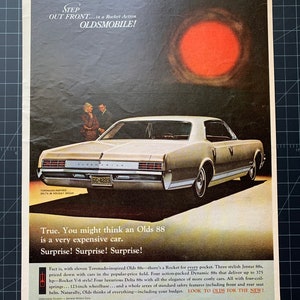 Vintage 1966 Oldsmobile 88 Print advertisement