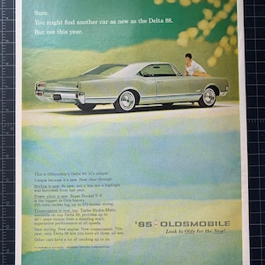 Vintage 1965 Oldsmobile Delta 88 Print advertisement