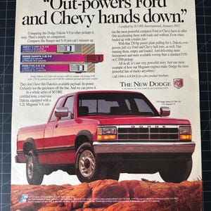 Jahrgang 1993 Dodge Dakota LE Club Truck Print Anzeige