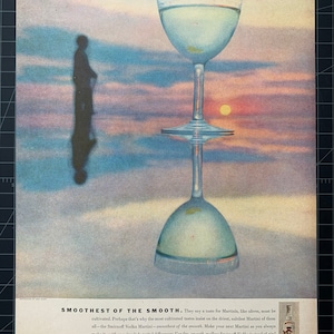 Vintage 1957 Smirnoff Vodka Print advertisement