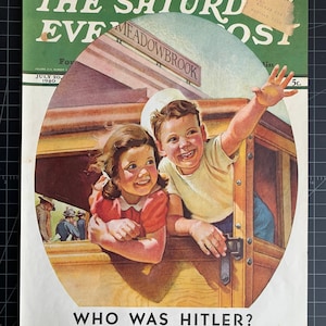 Vintage 1940 saturday evening post magazine covervintage