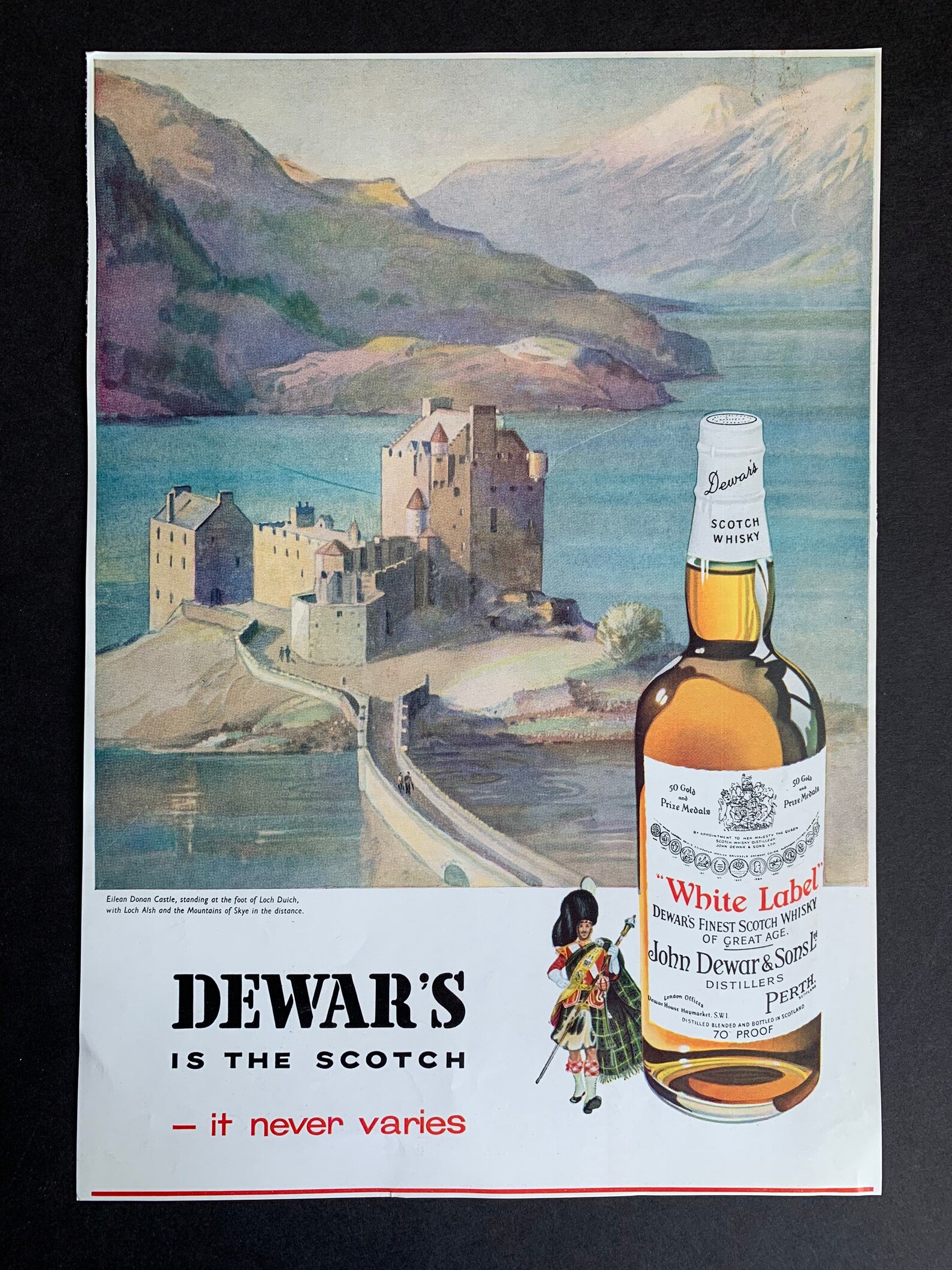 Vintage 1940s Dewars Scotch Whiskey Print Ad Etsy UK