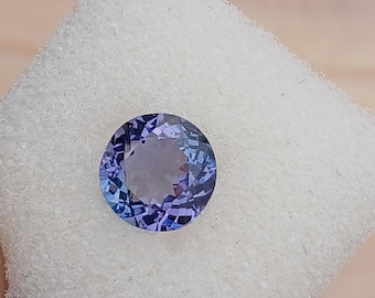 Natural Unheated Tanzanite, Multi Colour With look Blue In Normal Light Shape Perfect Round Size 8x8 MM Weight 2.05 Ct Tanzanite Gemstone