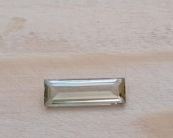 Natural Tourmaline Faceted Baguette Shape Light Yellow Colors Size 12x4 MM Tourmaline Loose Gemstone For Jewelry Making Weight 1.20 Cts