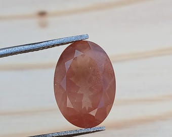 Piedra solar de Oregón ovalada de 5,40 ct: piedra preciosa Schiller de cobre (14 x 10 mm)