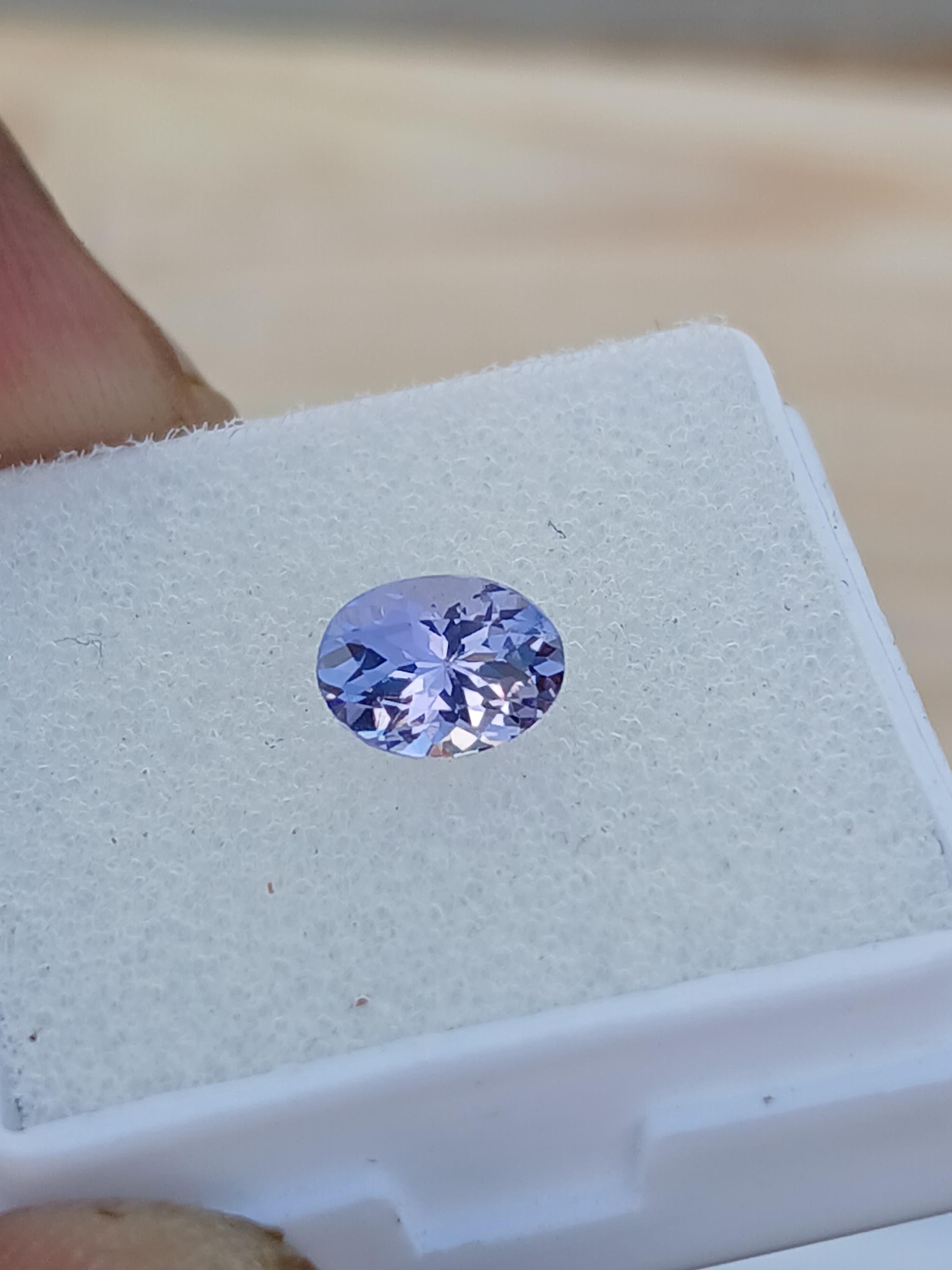 Natural Tanzanite Gemstone: Carat Oval, 7x5 MM, Loupe Clean