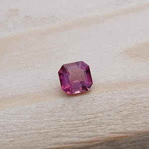 Natural Pink Tourmaline Loose Gemstone Faceted Asscher Cut Octagon Shape Size 5.50x5.50 MM Tourmaline Weight 0.80Cts For Ring/Jewelry Making