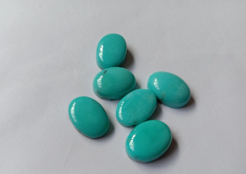 2 Pic Natural Turquoise Cabochon Oval Shape Size 10x14 M.M Arizona Turquoise Cabochons Natural Turquoise loose Gemstone For Jewelry Making
