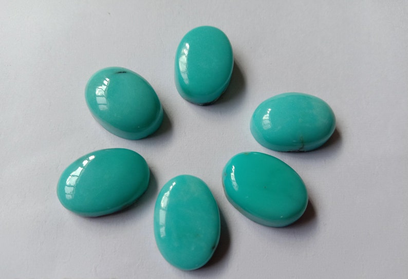 2 Pic Natural Turquoise Cabochon Oval Shape Size 10x14 M.M Arizona Turquoise Cabochons Natural Turquoise loose Gemstone For Jewelry Making
