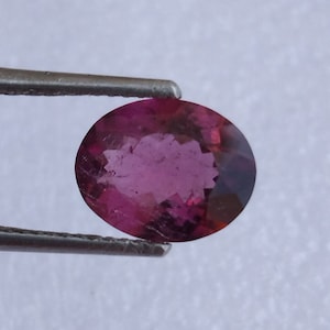 Beautiful Natural Pink Tourmaline Faceted Oval Shape Size 7.50x9.50 MM Natural Pink Color Tourmaline Faceted Gemstone, 1.70 Ct