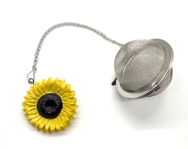 Tea Infuser Loose Leaf Tea Tea Ball Sunflower Charm Ball Etsy