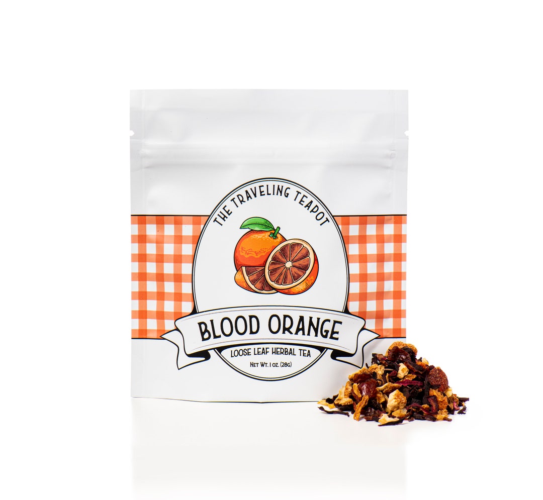 Herbal Tea Blood Orange Loose Leaf Etsy