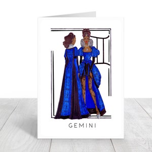 Diverses cartes du zodiaque fille noire, impression d'illustration de mode, art afro, signe astrologique