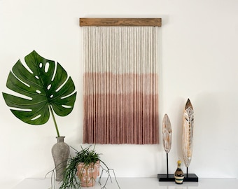 dip-dye muurbehang ombre macrame wandkleden voor thuisdecoratie