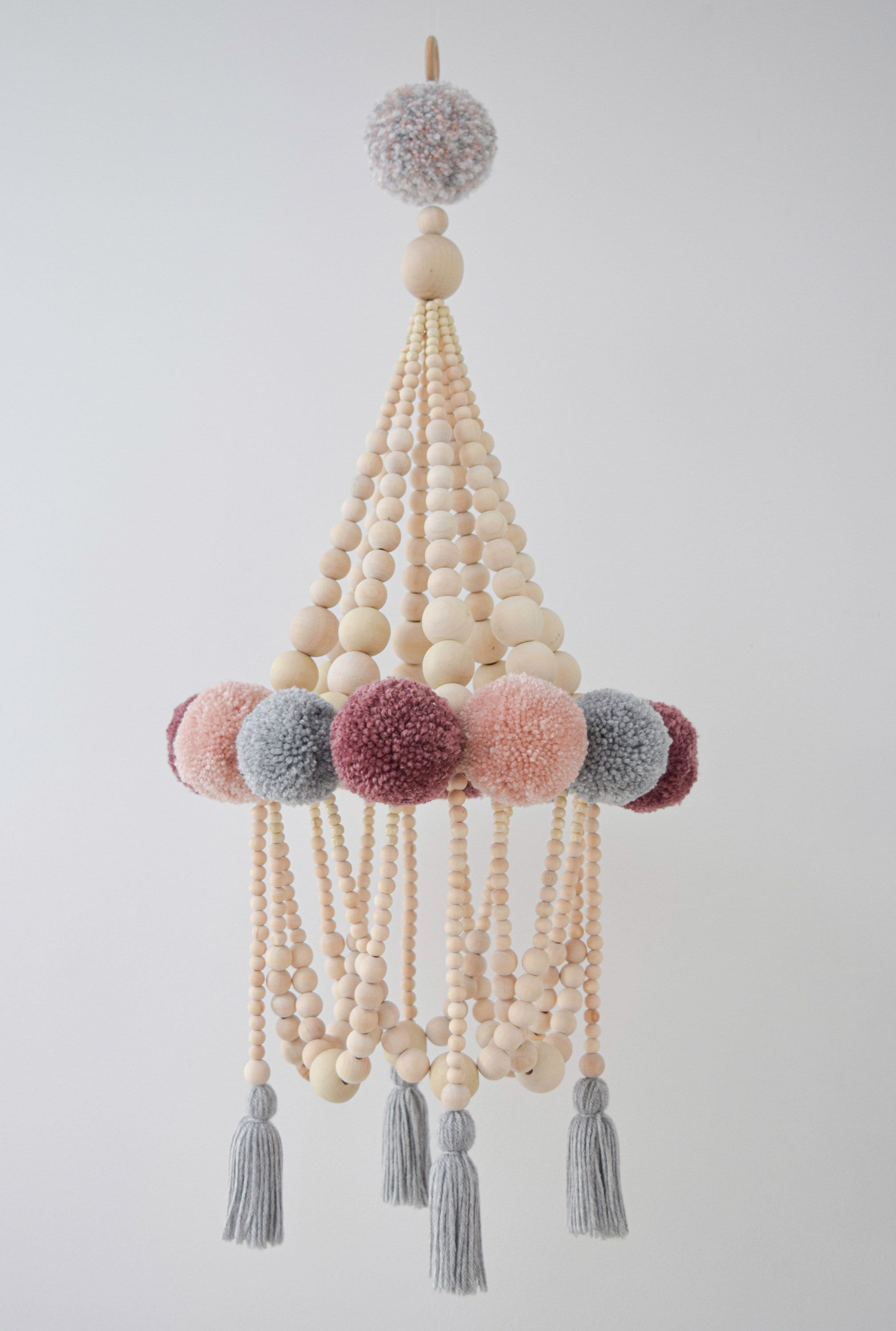 Pink baby mobile girl crib mobile nursery decor hanging mobile Etsy