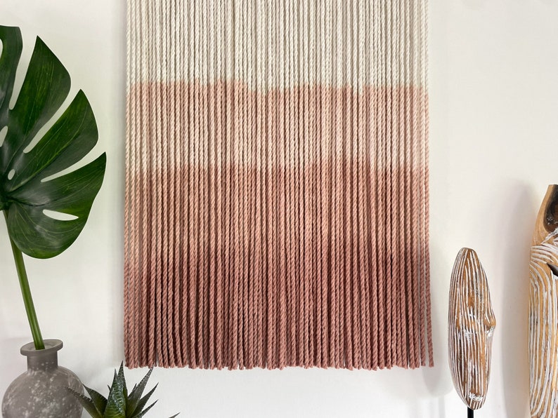 Dip Dye Wandbehang Ombre Wohndekor Makramee Wandbehänge Bild 4