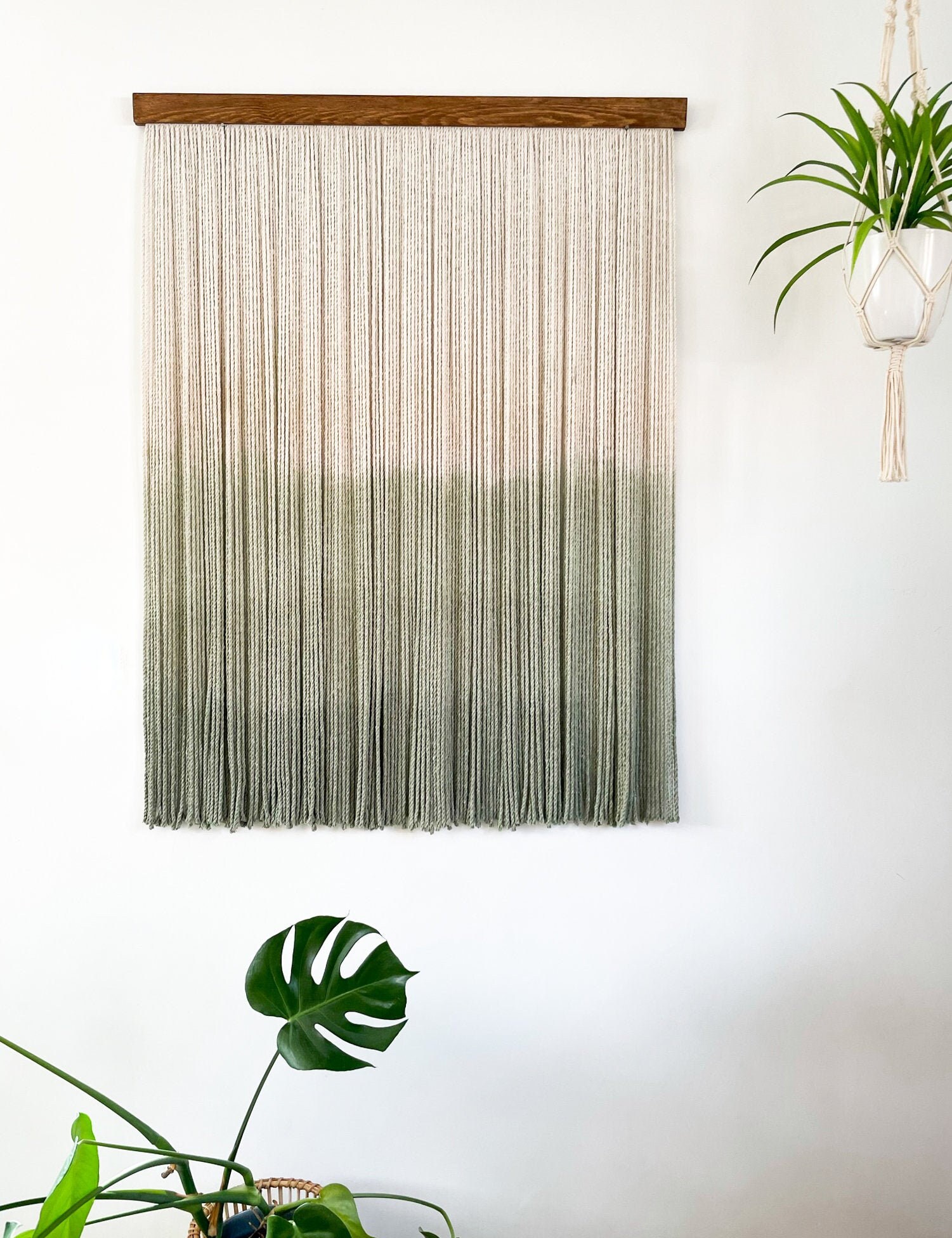 Dip Dye Tapestry Ombre Wall Art Macrame Dip Dye Dip Dye Etsy