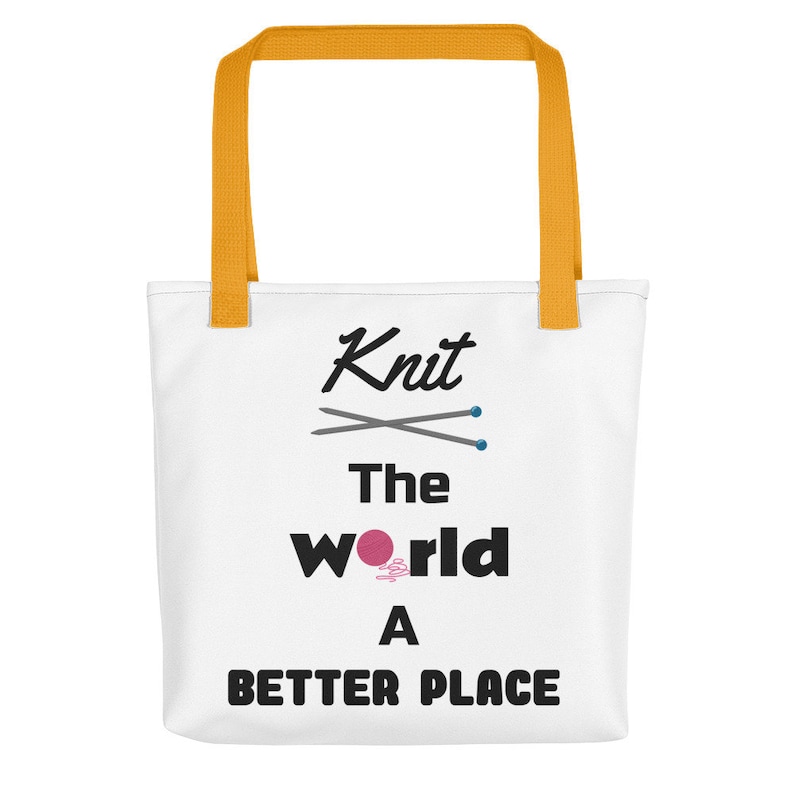 Knitters Gift From Son Gift For Crochet Lovers Mothers Day Gift From Daughter Mom Birthday Present Knitters Bag Knitting Tote Bag
